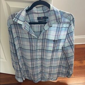 Vineyard Vines Men's Pastel Plaid Button-Down Shirt